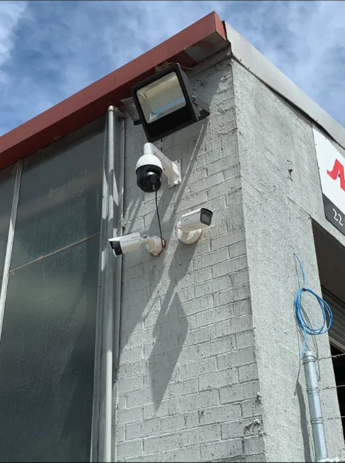 Outdoor CCTV and security camera installation