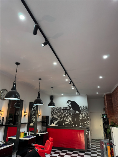 Commercial salon electrical work